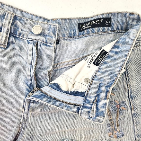 BLANK NYC Women's Life's Beach The Barrow High Rise Denim Jean Shorts Sz 24 - Picture 3 of 6